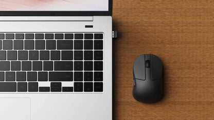 Keychron M4 Wireless Optical Mouse, Bluetooth & 2.4GHz Gaming Mouse, USB Type-C Wired Mouse, 26,000 DPI PixArt 3395 Ultra-Light Rechargeable Mouse