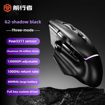 G2 Wired Gaming Mouse 12800 DPI RGB Gaming Mouse with 9 Programmable Buttons, 1000Hz Polling Rate, Ergonomic Wired Gaming Mouse for PC & Laptop