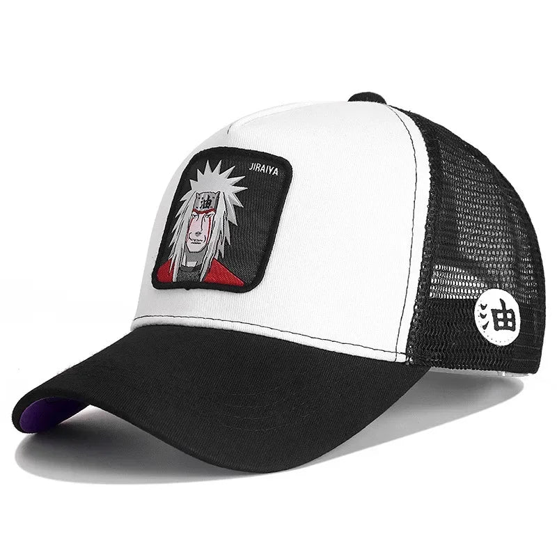 Baseballová čepice Naruto Snapback Uchiha Itachi Anime Styles – čepice pro muže i ženy, hip hop, pro tatínky, nastavitelná síťovaná čepice, trucker čepice