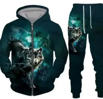 New 3D printed long sleeved hooded sweatshirt set for spring and autumn men's sportswear zipper sweatshirt, produit gaming premium Fraquane
