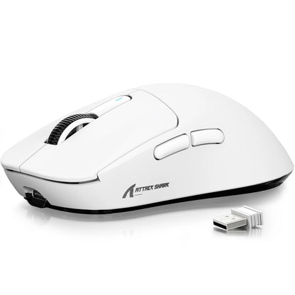 ATTACK SHARK X3 Wireless Gaming Mouse, PixArt PAW3395 Sensor, 26K DPI, 49g Ultralight, Tri-mode 2.4G/Bluetooth/Wired, for PC/MAC