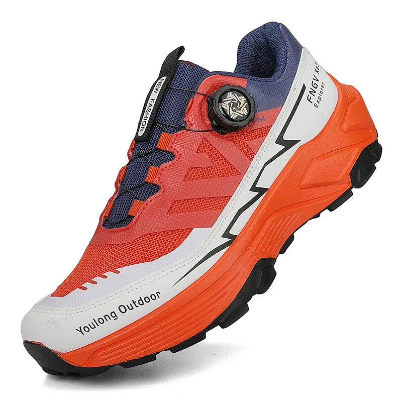 Men's Sneakers Casual Outdoor Anti-Slip Shock-Absorbing Versatile Off-Road Hiking Shoes, Comfortable Soft Sole Running Shoes for Men