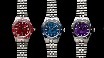 WISHDOIT Automatic Mechanical Watch Miyota 8215 Movement Mother of Pearl Dial Ceramic Bezel Waterproof 150M Diving Watch