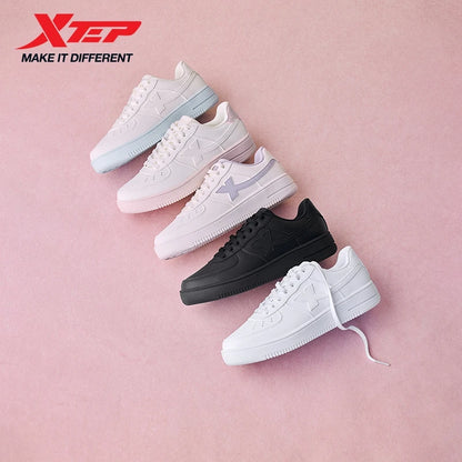 Xtep White Sneakers Female 2026 Spring Couples Versatile Trendy Casual Thick-soled Increase Sports Women Shoes 874118319851