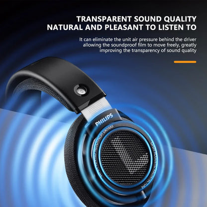 Philips SHP9500 HiFi Wired Headphones Stereo Monitor Gaming Headset with 50mm Dynamic Driver, Professional Audio Earphones for Music & E-Sports
