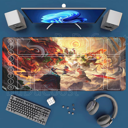 HD Printing playmat League of Mouse Pad Legends Riftbound Series TCG LOL Card 600x350mm office Stitched Edge Board Game Desk Mat