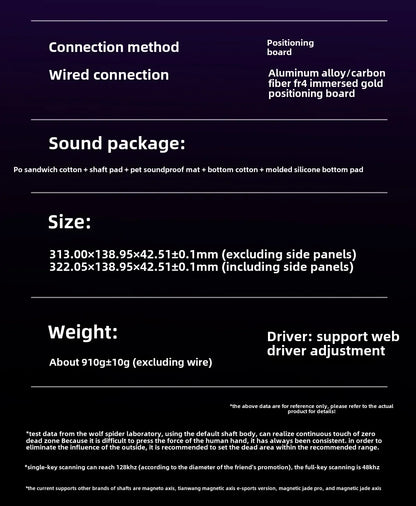 AULA HERO 84 HE Wired Mechanical Keyboard Music Rhythm RGB Gaming Keyboard 8K Return Magnetic Switch High Performance Keyboard