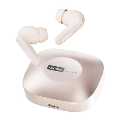 Lenovo LE209 Gaming Headset Wireless Bluetooth 6.0 Earbuds with ANC Noise Reduction, 35H Battery Life Sports Earphones, Waterproof Low Latency Gaming Headphones