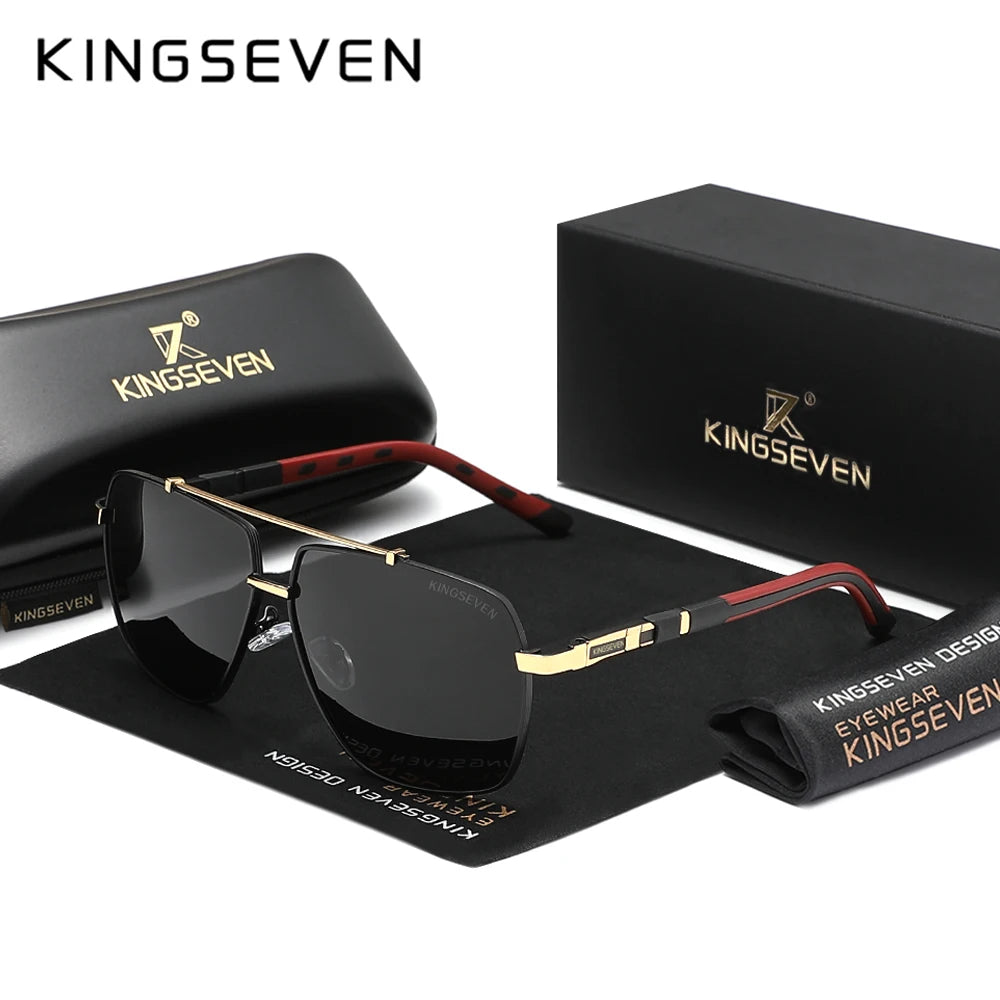 Genuine KINGSEVEN Brand Aluminum Polarized Sunglasses For Men Women UV400 High Quality Driving Eyewear