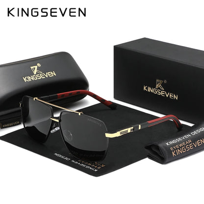 Genuine KINGSEVEN Brand Aluminum Polarized Sunglasses For Men Women UV400 High Quality Driving Eyewear