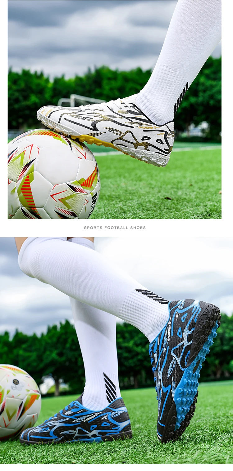 Męskie buty piłkarskie TF Sport – buty treningowe dla dzieci, ultralekkie, oddychające, profesjonalne trampki unisex z kolcami do trawy, na mecz