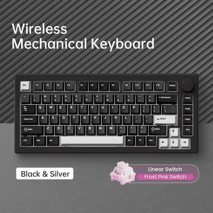 Akko 5075 V3 75% Mechanical Keyboard 8000/10000mAh 2.4GHz Wireless/ Wired Type-C/BT 5.0 Hot Swap RGB Gasket for Gaming Typing
