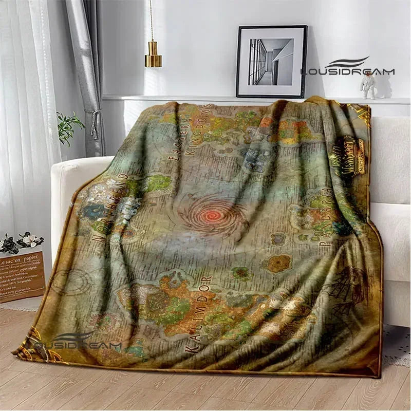 Game World of Warcraft Printed Blanket Picnic blanket Warm Flannel blankets Home bed linings blankets for beds Birthday Gift