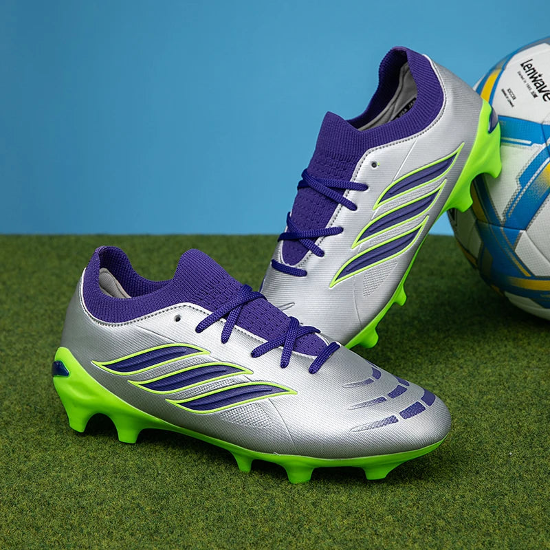 Nouvelles chaussures de football pour hommes, crampons pour enfants, chaussures de football professionnelles pour adultes, chaussures d'entraînement ultralégères antidérapantes pour garçons, livraison directe