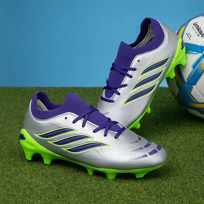 Nouvelles chaussures de football pour hommes, crampons pour enfants, chaussures de football professionnelles pour adultes, chaussures d'entraînement ultralégères antidérapantes pour garçons, livraison directe