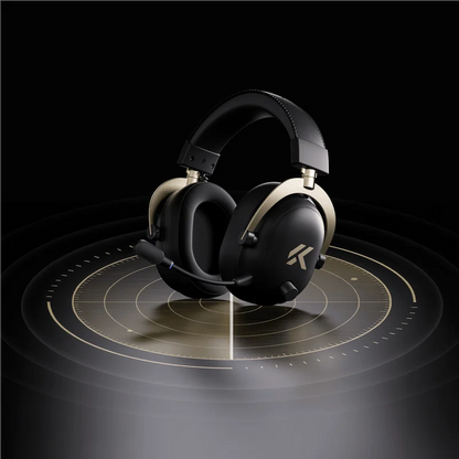 MCHOSE V9 Turbo Wireless Gaming Headset 7.1 Surround Sound RGB Esports Headphones with 60mm Drivers, Noise Cancelling Mic & Charging Base