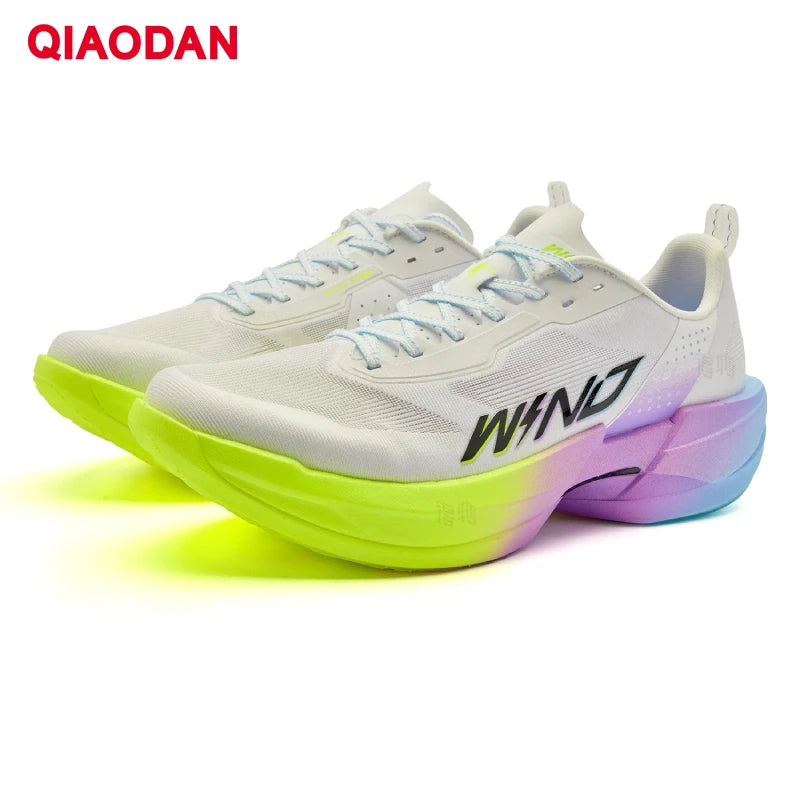 QIAODAN WIND 4PRO Chaussures de marathon à semelle en carbone pour homme - Baskets de course professionnelles - Chaussures de sport de course à pied respirantes QDB023262291