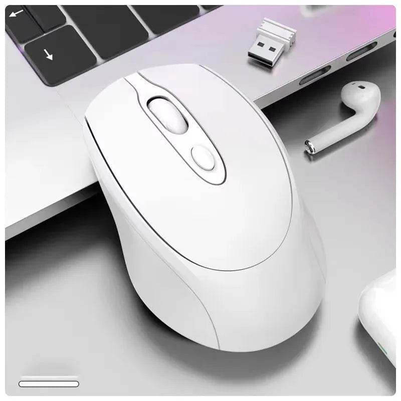 MissionFit Bluetooth Wireless Mouse Rechargeable 2.4G Silent Wireless Mouse for PC, Laptop, MacBook & Tablet with Adjustable DPI