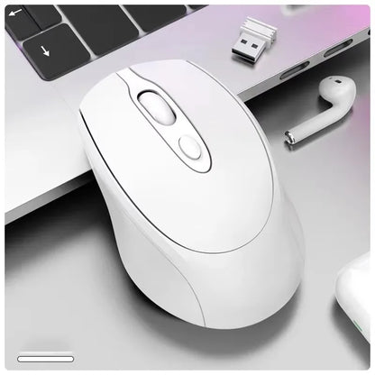 MissionFit Bluetooth Wireless Mouse Rechargeable 2.4G Silent Wireless Mouse for PC, Laptop, MacBook & Tablet with Adjustable DPI