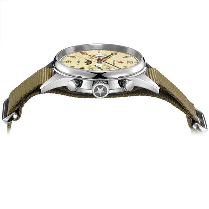 SEAKOSS Automatic Mechanical Wristwatch 1963 with Seagull ST1654 Movement 24H-Hour Display Air Force Pilot Calendar Mens Watches