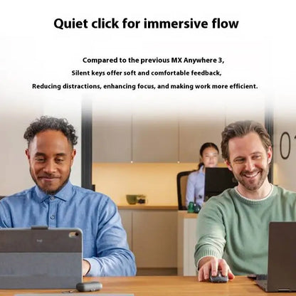 Logitech MX Anywhere 3S Wireless Mouse Bluetooth Ergonomic Mouse for Laptop & Desktop with Silent Clicks and Precision Tracking