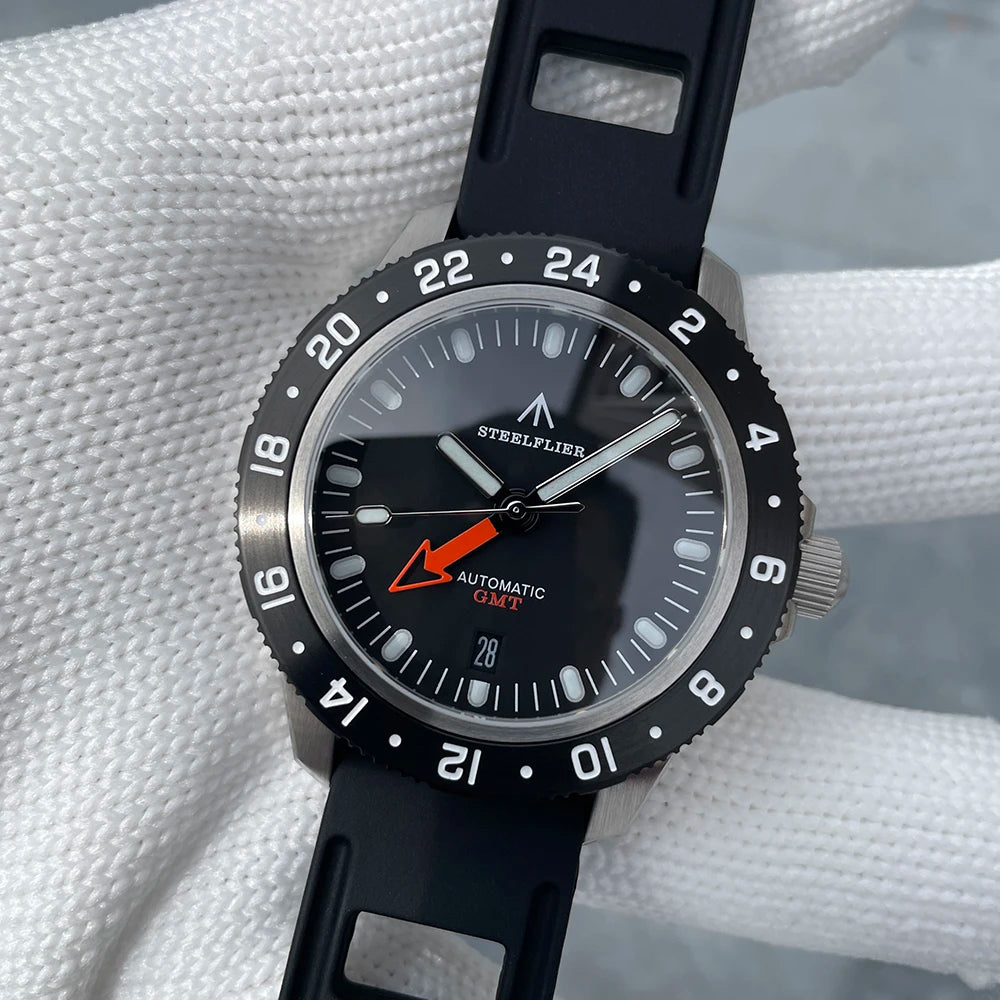 STEELFLIER SF793 NEW Automatic Mechanical Luxury Wristwatch NH34 Movement Synthetic Sapphire 20Bar Waterproof Men Luminous Watch