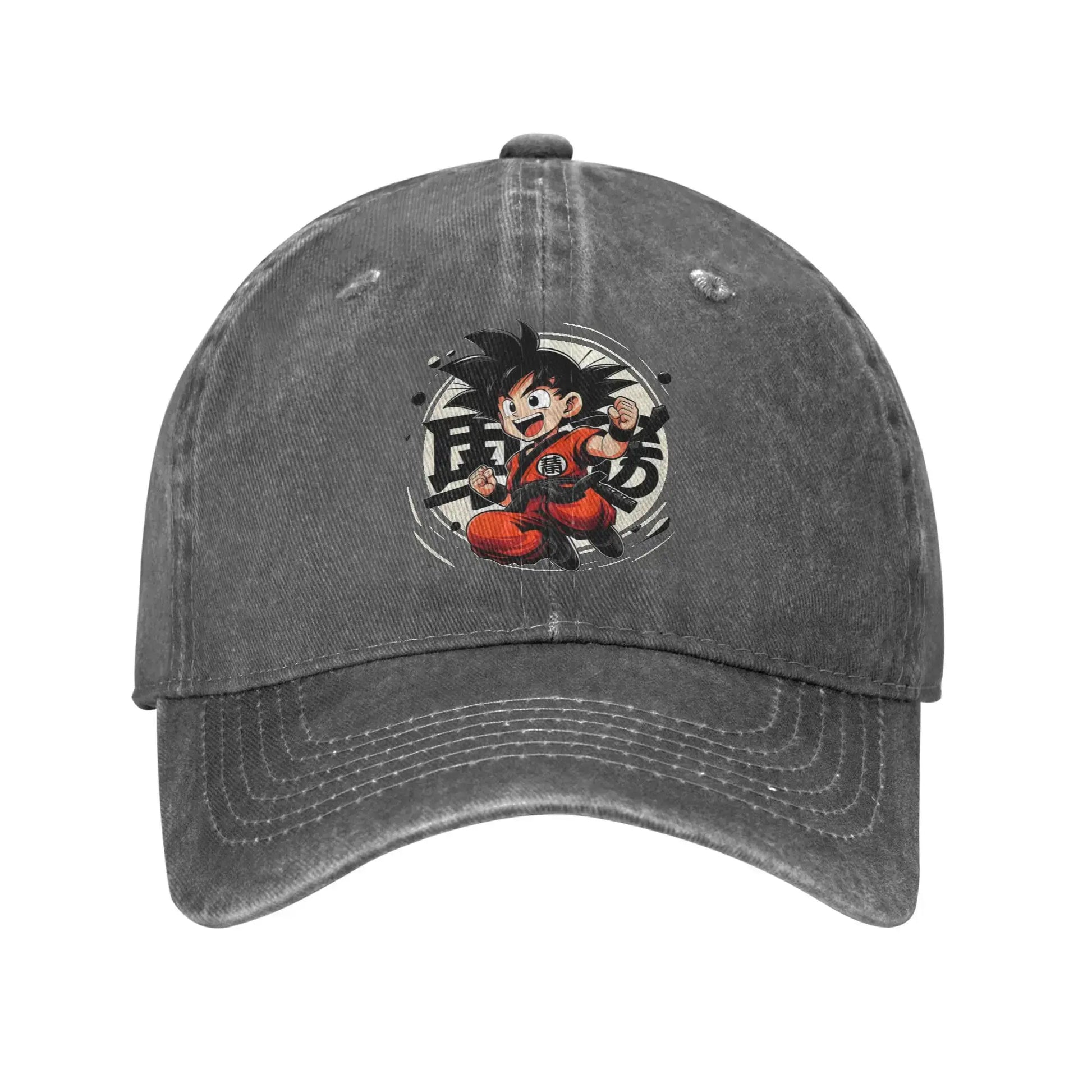 Goku Anime Dragon Ball Men Women Baseball Caps Distressed Denim Hats Cap Vintage Outdoor Running Adjustable Fit Headwear, Fraquane SAS