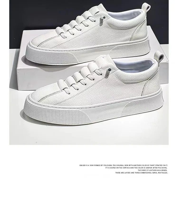 Pánske tenisky, voľnočasová obuv, pánske balerínky, Zapatillas Hombre, ľahká obuv z PU kože, priedušná obuv, pánska biela športová obuv, tenisky