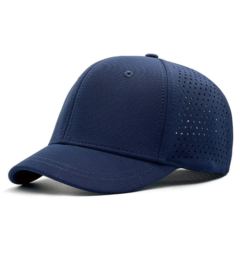 Brand Oohmy 5cm Short Brim Baseball Caps Big Head and Small Head for Men Women Mesh Back Trucker Hat Short BillQuick Dry
