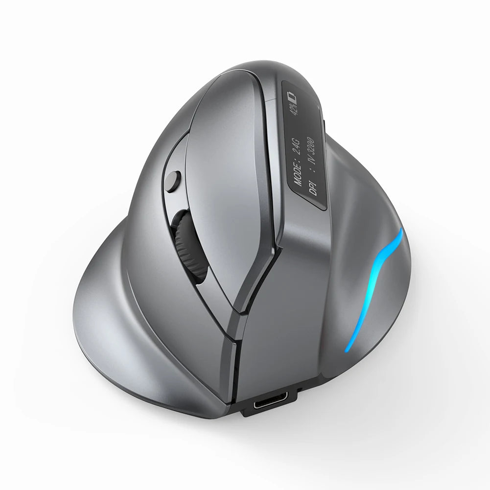 F-36 ergonomski vertikalni miš 2.4G+BT1+BT2, bežični za desnu i lijevu ruku, gaming optički USB miš za računalo i prijenosno računalo