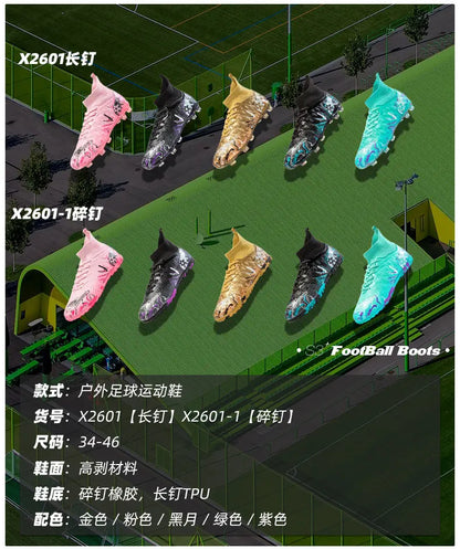 New Men Professional Soccer Shoes Non-slip Football Boots Unisex Breathable Futsal Sports New Cleats Drop Shipping Ultralight