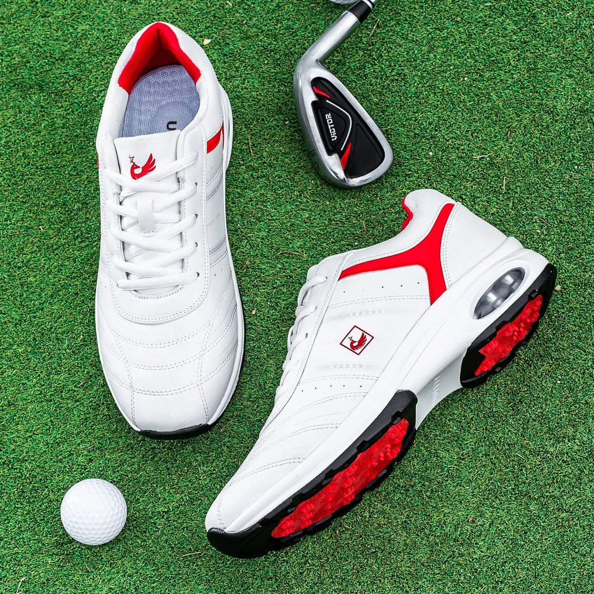 OIMKOI Men Golf Shoes Casual Breathable Waterproof Non-slip Golf Outdoor Training Shoes