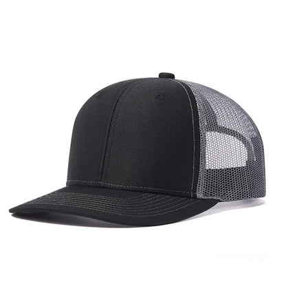 Cappellino da baseball classico in rete traspirante per donne, cappellino casual da camionista traspirante, cappellino unisex regolabile con chiusura a scatto, cappellino sportivo e dinamico da papà