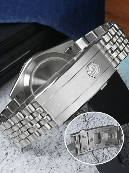 San Martin 40mm Men's Luxury Diver Watch Miyota 9015 Enamel Sunburst Dial Automatic Mechanical Wristwatch Waterproof 200m SN0148