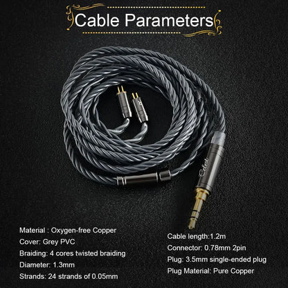 Kinera Celest Wyvern Black Dragon In-Ear HiFi Earphones 10mm LCP Dynamic Drive Music Gaming Earphones 3.5mm Type-C Lightning MIC