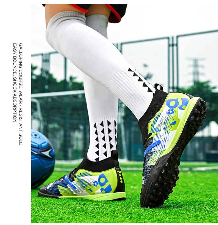 Football Boots Men Professional Soccer Shoes Sneaker Field Long Spikes Outdoor Competition Non Slip Comfortable Training Shoes
