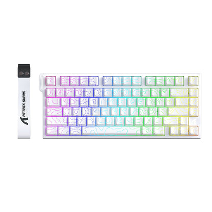 ATTACK SHARK R82 HE Wired 75% Magnetic Keyboard RGB 8000Hz Rapid Trigger 0.005mm Actuation Gaming Keyboard