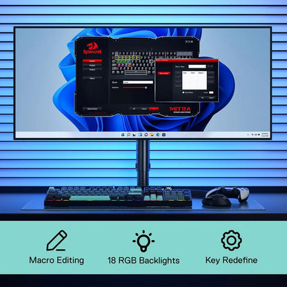 Redragon K582 SE Wired RGB 104 Keys Mechanical ,Dynamic 16.8M RGB Backlit Gaming Keyboard,Red Switches