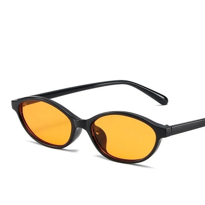 New Retro Oval Small Frame Fashionable Women's Glasses, Fashionable High-end Casual Street Photography Glasses