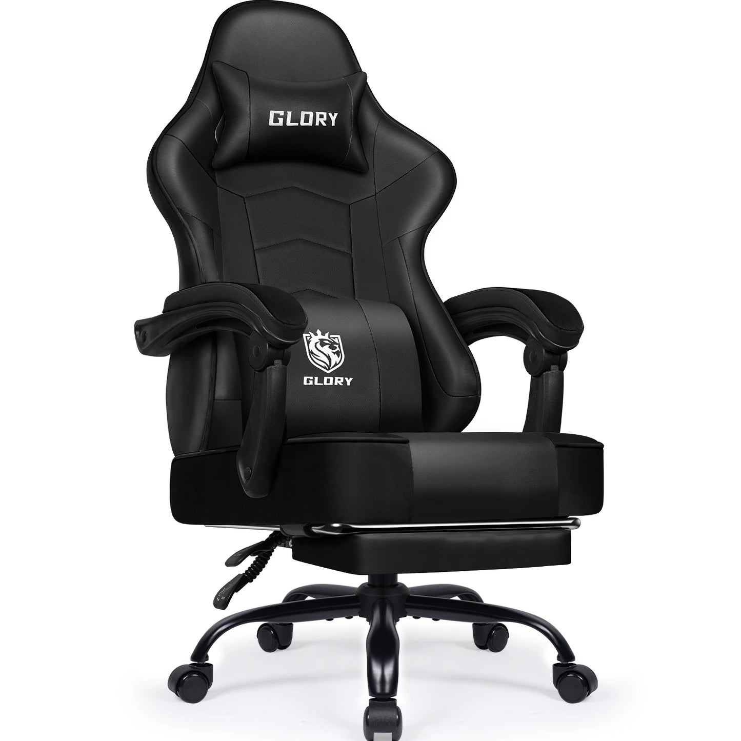 AUTHMIC Gaming Chair Ergonomic Reclining Office Chair with Adjustable Lumbar Support & Headrest  High-Back PC Gamer Adults Teen