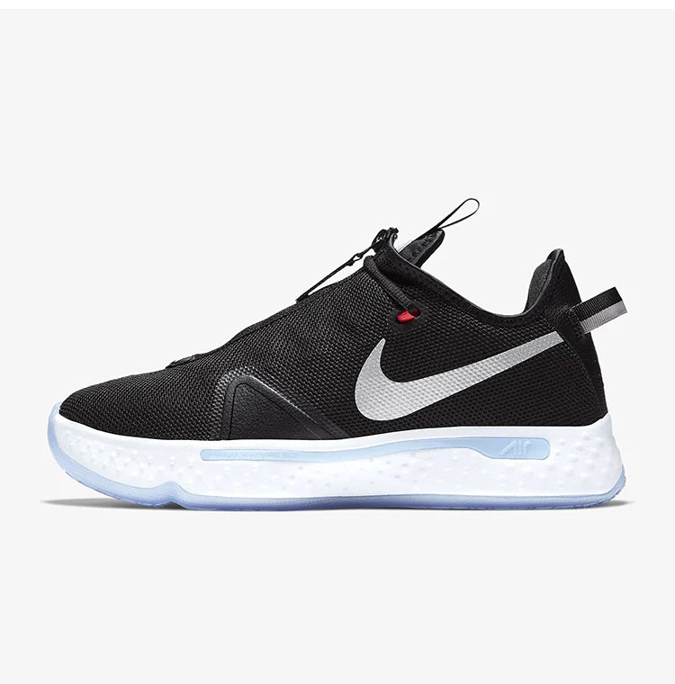 Nike Genuine PG 4 EP Paul George 4 Black White Blue Drip Men's Basketball Shoes CD5082-001