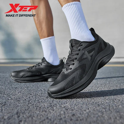 XTEP Running Shoes Men's 2025 Summer Mesh Breathable Comfortable Wear-Resistant Sports Shoes Commuting Casual Shoes 875319110025