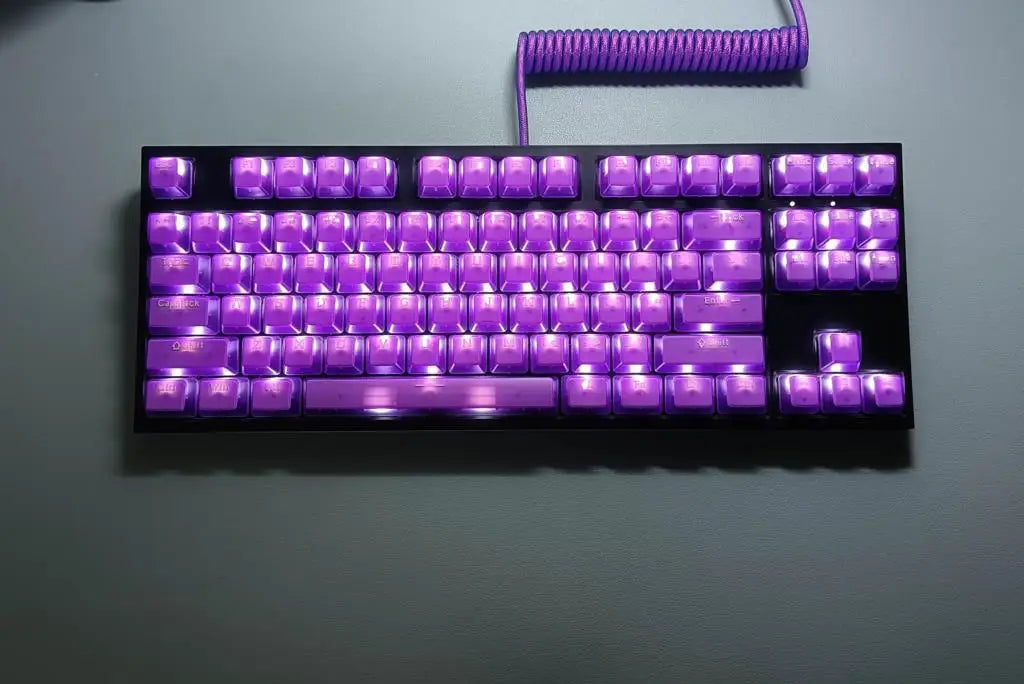 132 Keys OEM Profile Transparent Clear Keycaps For Mx Switch Mechanical Keyboard ABS Keycap RGB backlit Game Keyboard Key caps