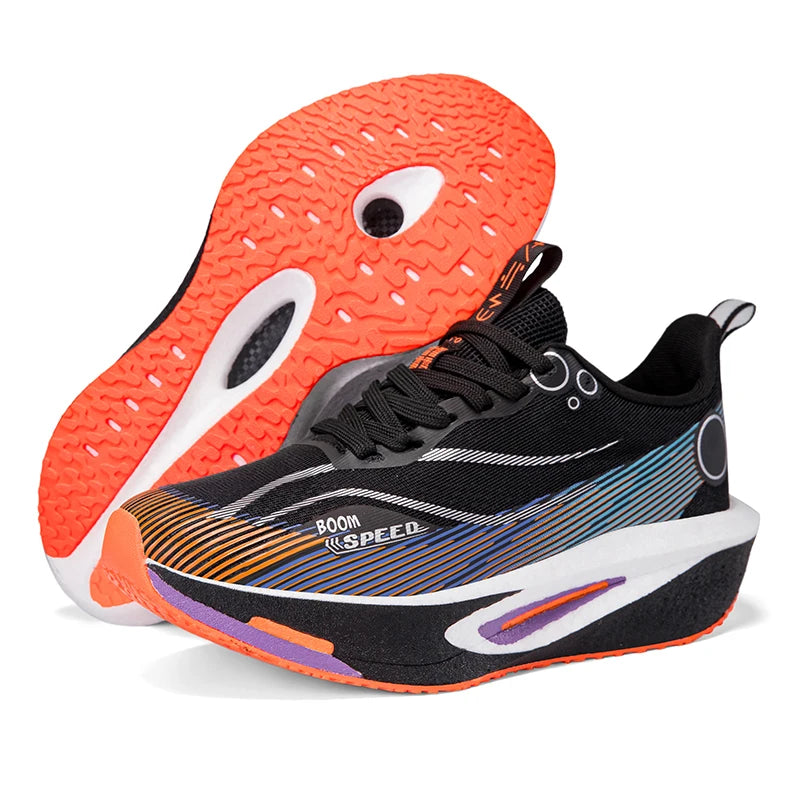 2025 Men's And Women's Carbon Board Running Shoes Professional Marathon, Lightweight Rebound Cushioning Breathable Sports Shoes
