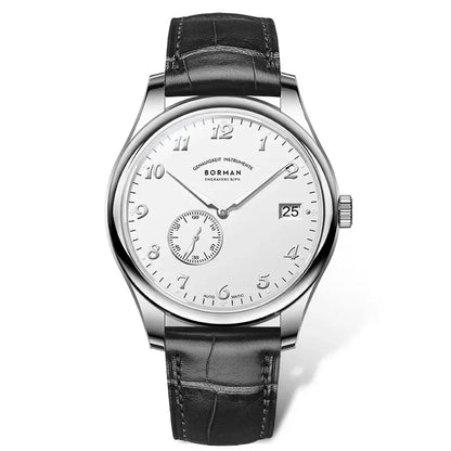 BORMAN Men Luxury Watch 41MM Automatic Watches Mechanical Wristwatch Ulththin Waterproof Sapphire Small Rotor Butterfly Clasp