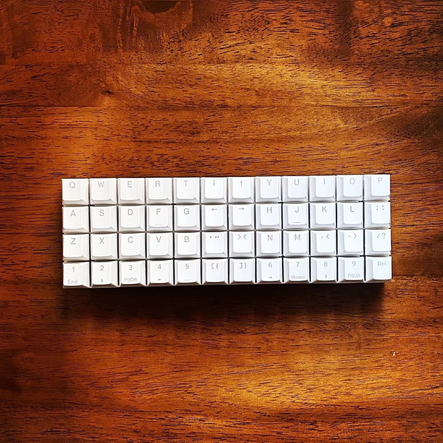 Planck 48 Wired Keyboards Full 1u Orthogonal Inline Keyboard Single Mode Customized Hot-Swap Mechanical Gaming Keyboard Gifts