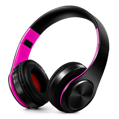CATASSU Gold Bluetooth Wireless Headphones with Microphone, Stereo Headset, Bluetooth 5.3 Earphones, 40mm HiFi Sound, Foldable Headphones for Android & iOS