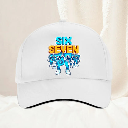 Meme 67 Six Seven 6 7 Italian Brainrot baseballkasket til mænd, truckerhat, forår, fritid, udendørs, fitness, solskærm, snapback-kasket