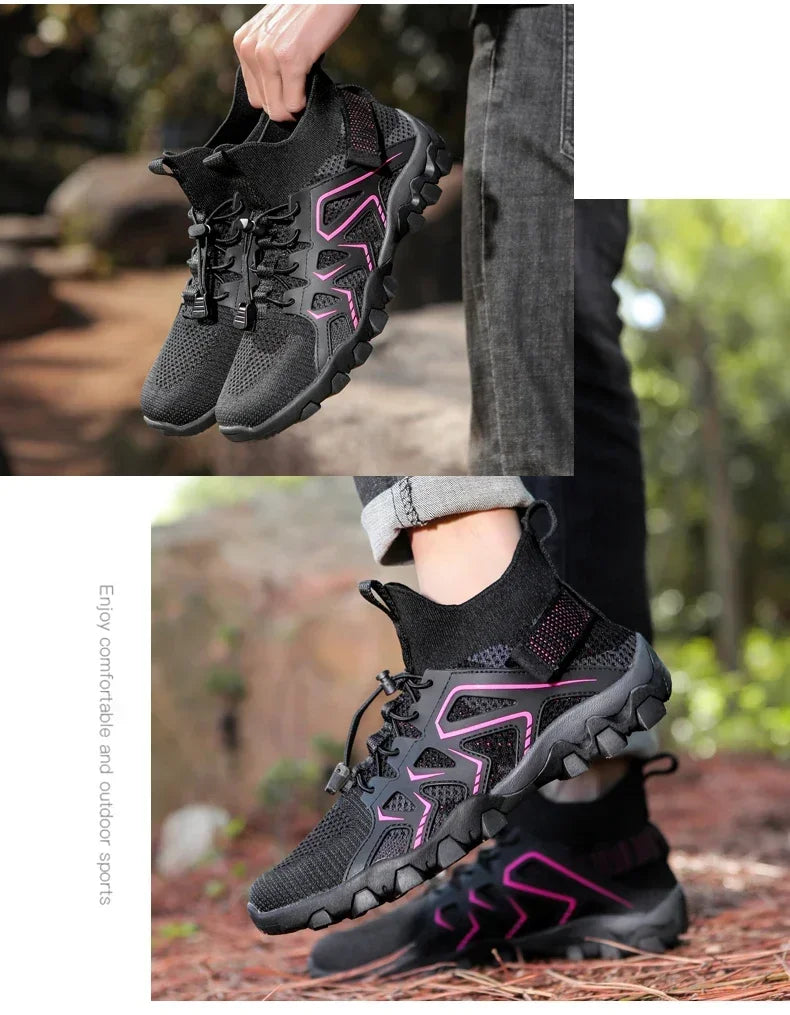 Chaussures unisexes respirantes à séchage rapide pour la pêche et les sports nautiques, bottes aquatiques d'été pour la pêche en amont, chaussures de plage antidérapantes pour femmes, à porter pieds nus