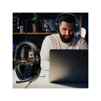 7260 Wired Headphones with Microphone – Gaming & Work Headset for PS4 PS5 Xbox One, Study & Meetings 3.5mm Jack Earphones